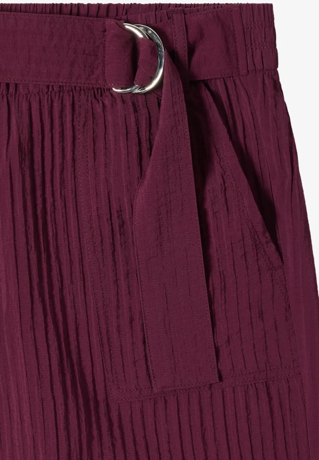 High Waist broek met wijde pijpen in Loose Fit