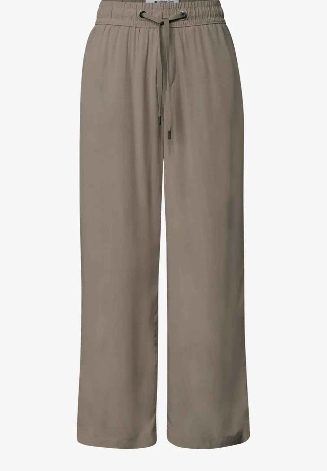 High Waist broek met wijde pijpen in Loose Fit