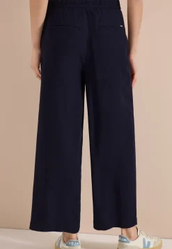High Waist broek met wijde pijpen in Loose Fit