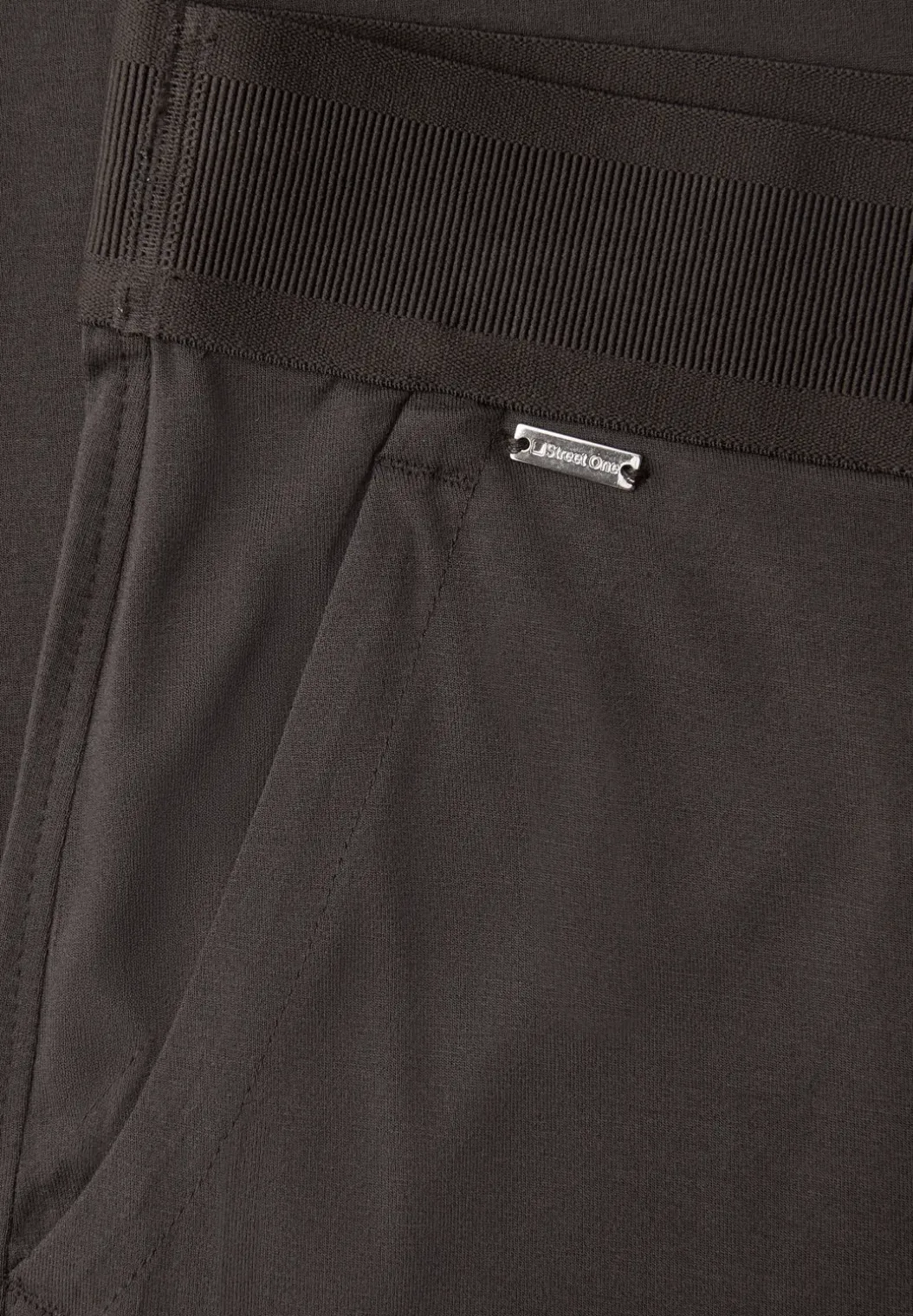 High Waist broek met wijde pijpen in Loose Fit