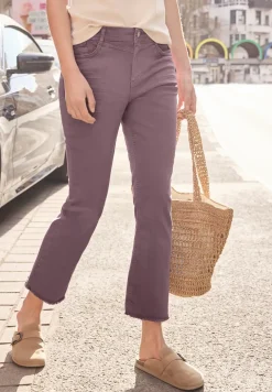 High Waist kick flare broek in Slim Fit