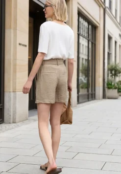 High Waist shorts met riem