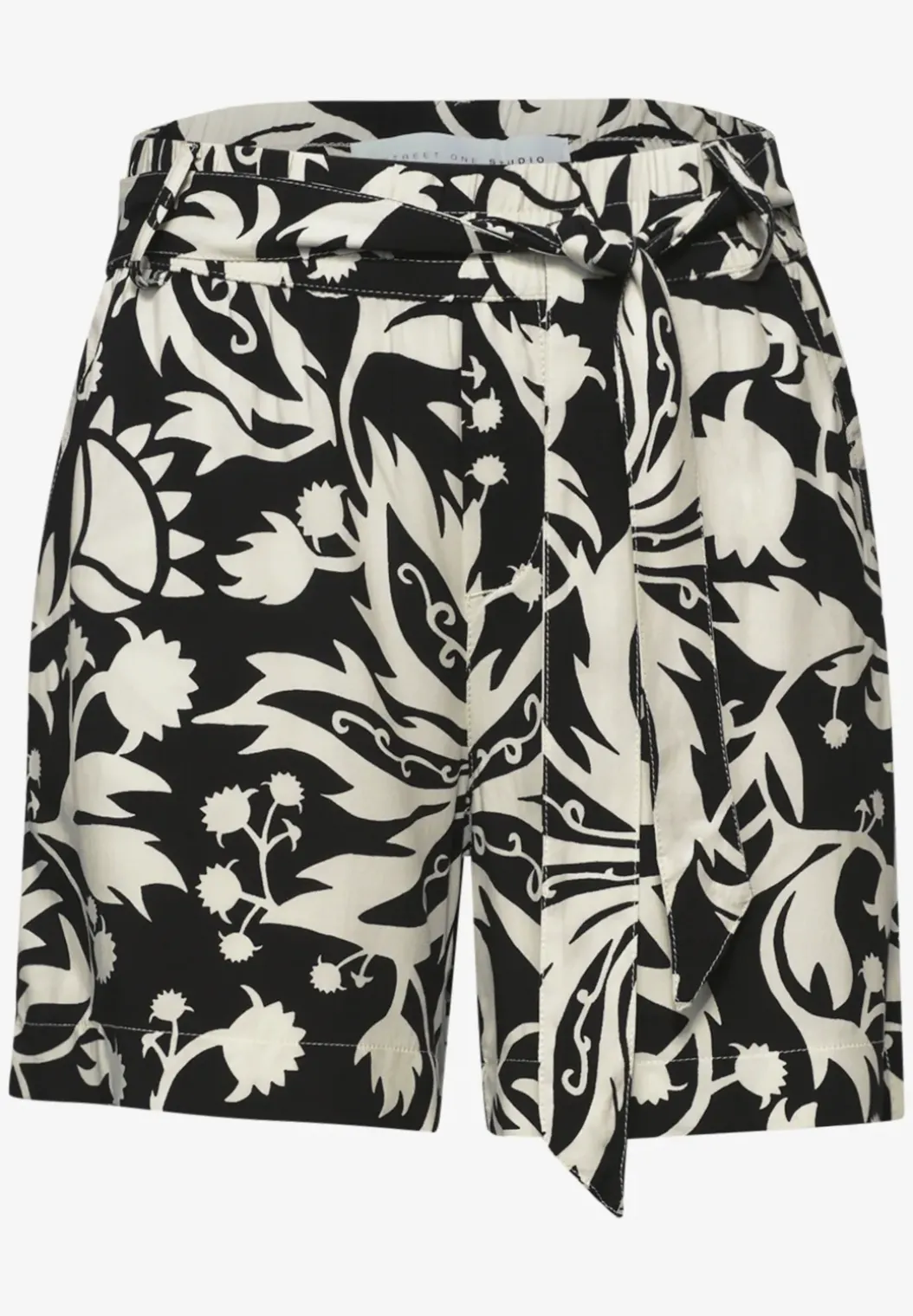 High Waist shorts met riem