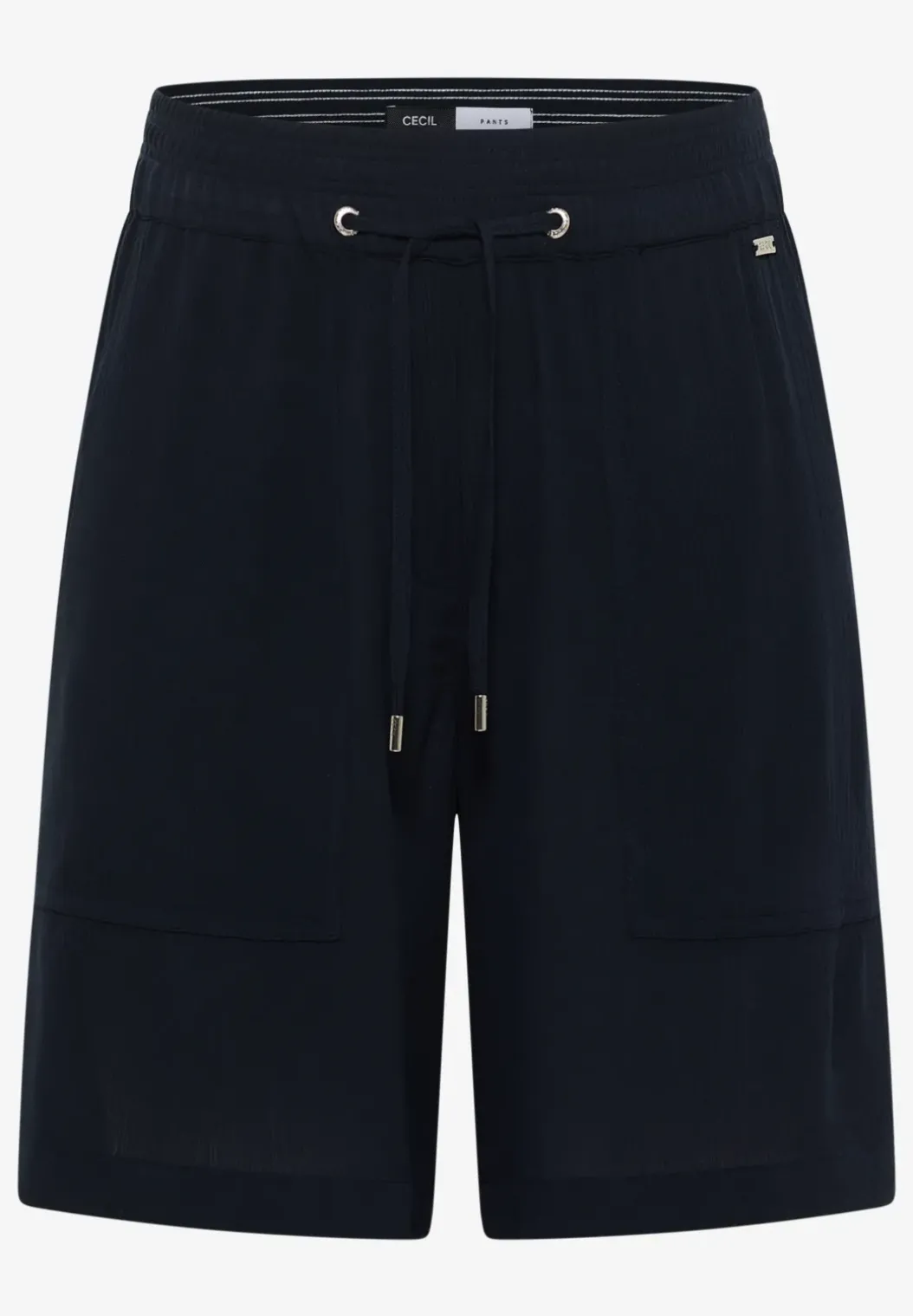 High Waist shorts met Wide Legs en structuur