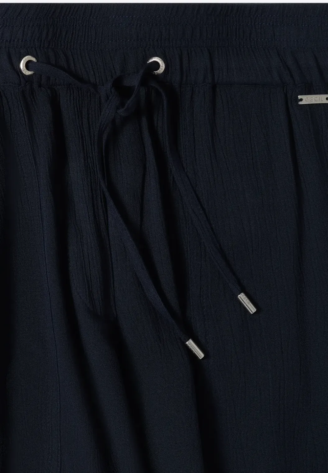 High Waist shorts met Wide Legs en structuur