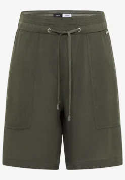 High Waist shorts met Wide Legs en structuur