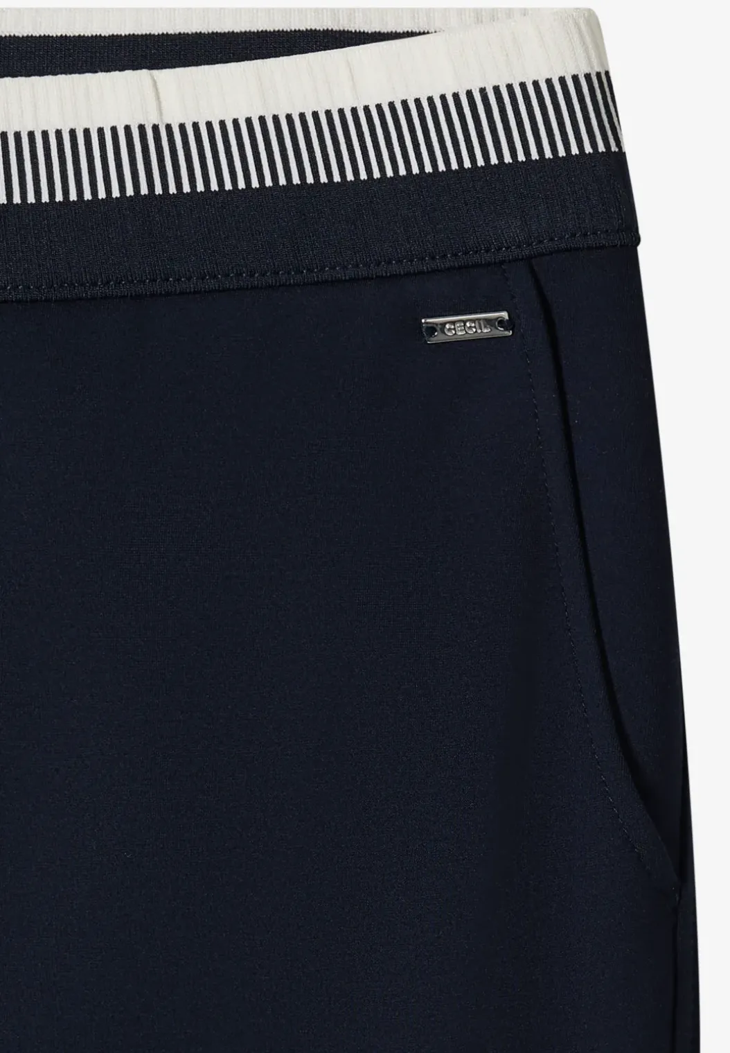 High Waist straight legs broek in Loose Fit