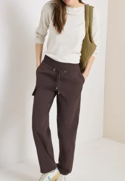 High Waist straight legs broek in Loose Fit