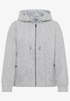 Hoodie blouson in wollook