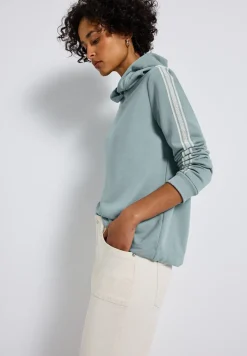 Hoodie met gallon strepen