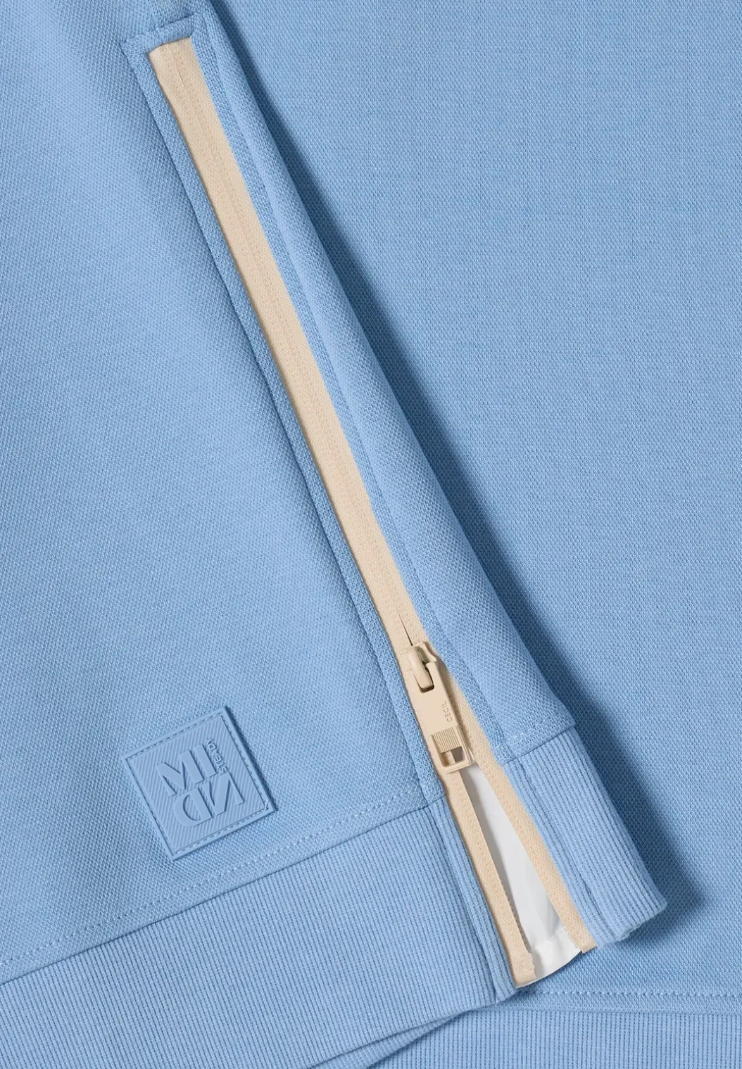 Hoodie met ritsdetails