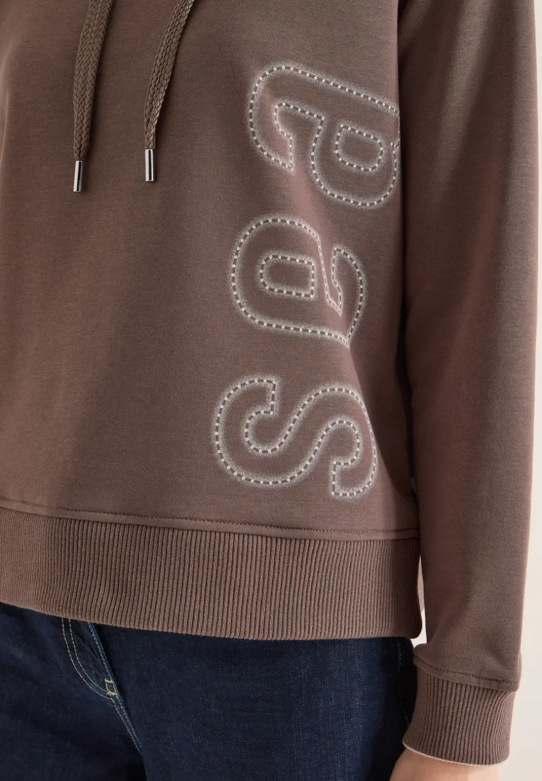 Hoodie met rugprint