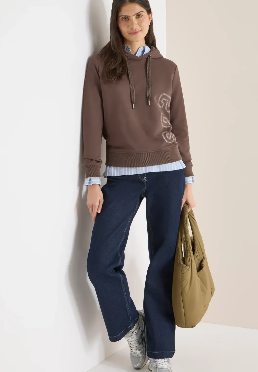 Hoodie met rugprint
