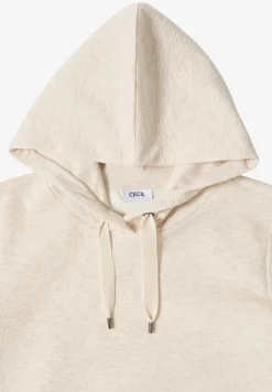Hoodie met structuur