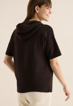 Hoodie shirt in effen kleur