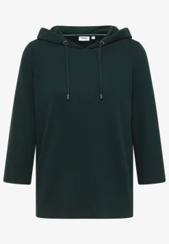 Hoodie Shirt met geribde structuur