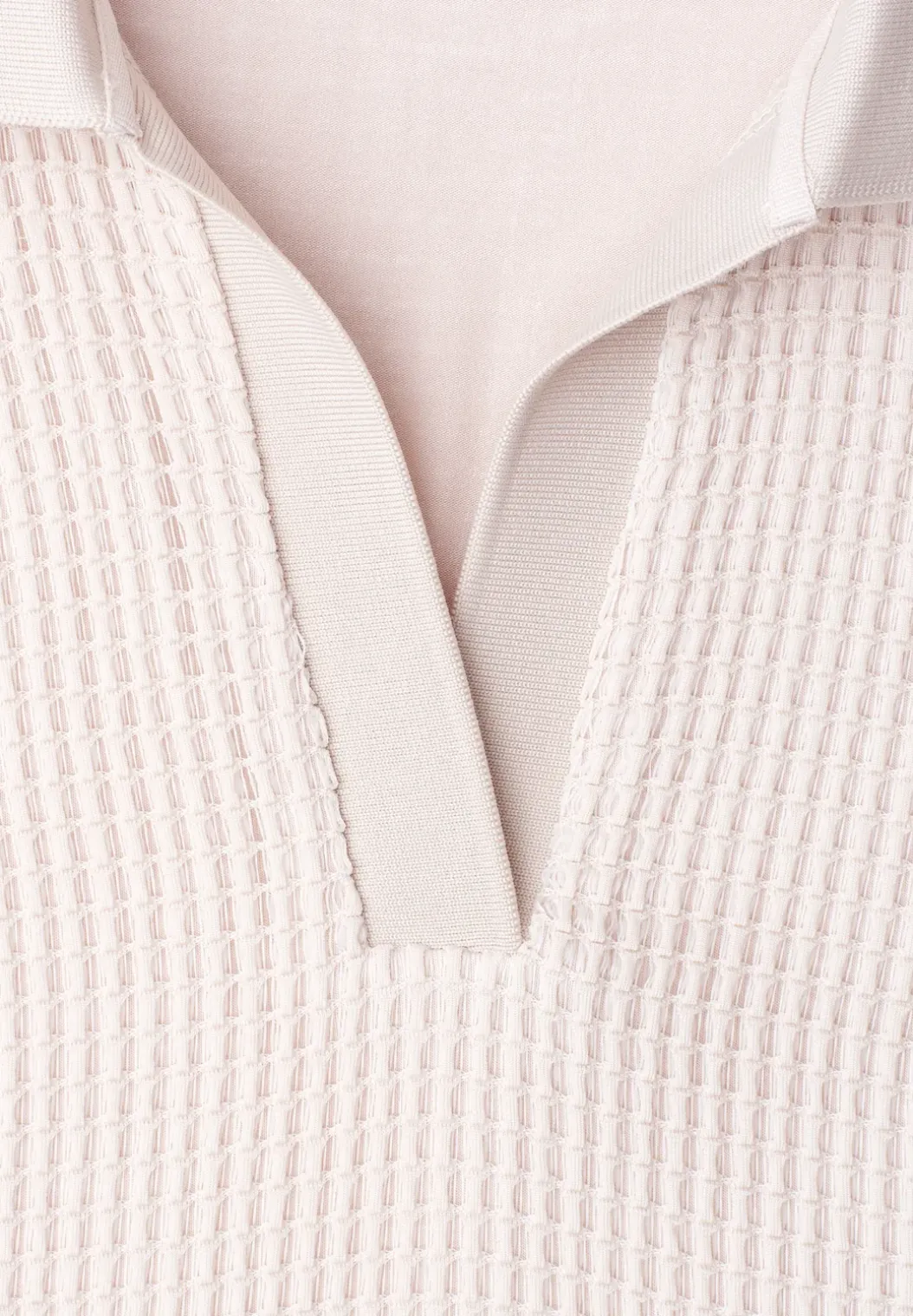 2-in-1 mesh poloshirt met korte mouwen