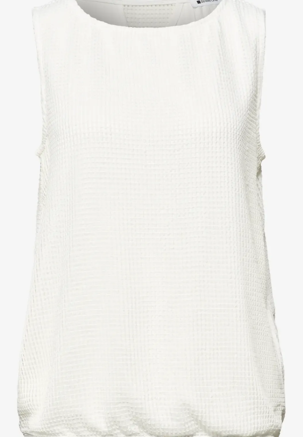 2-in-1 top van mesh met boothals