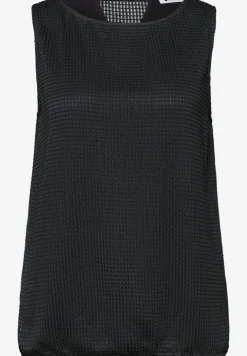 2-in-1 top van mesh met boothals
