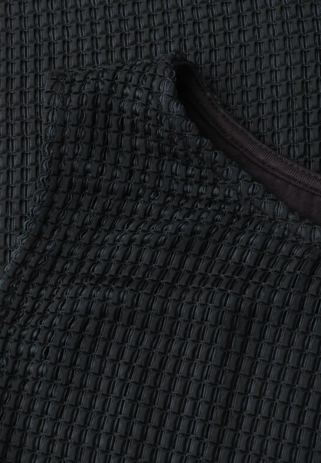 2-in-1 top van mesh met boothals