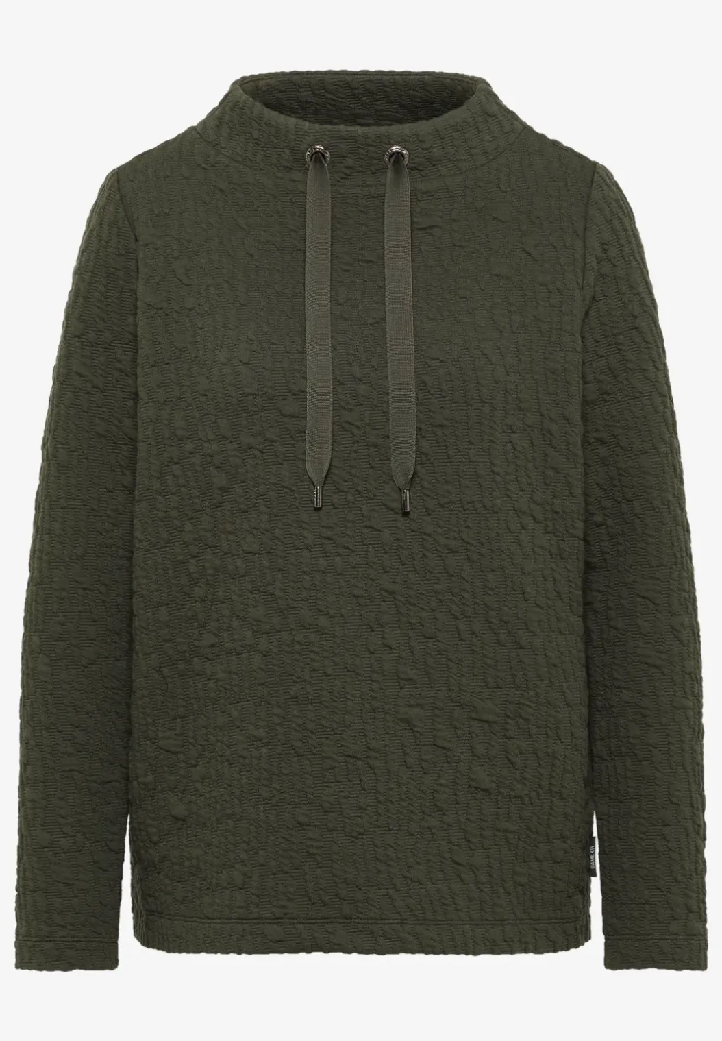 Jacquard Funnel Hals Shirt