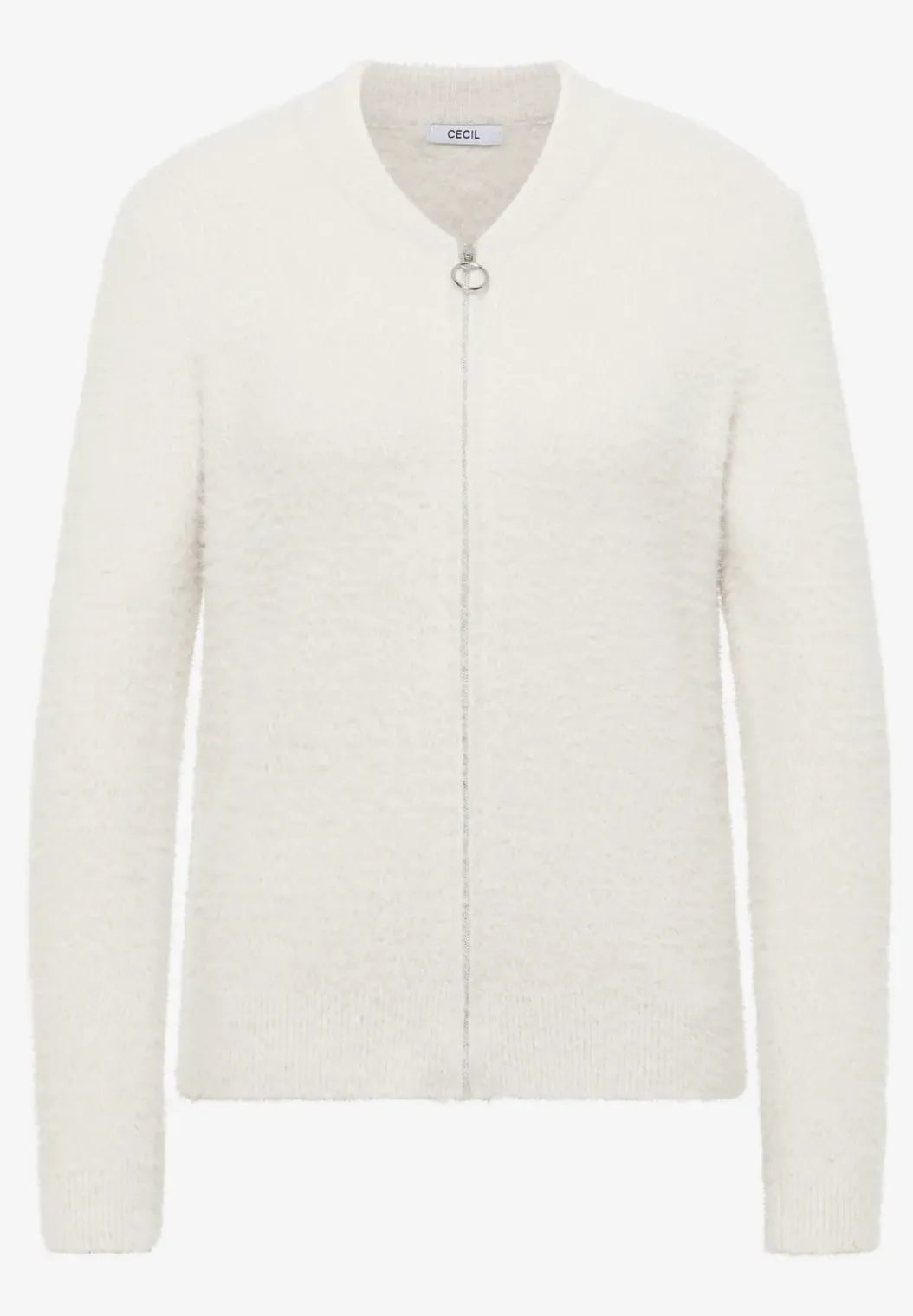 Jacquard vest met rits