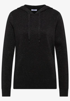 Jacquard hoodie met glitter