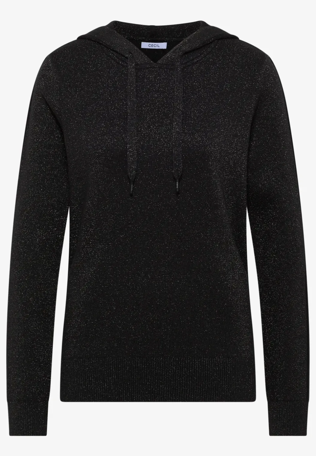 Jacquard hoodie met glitter