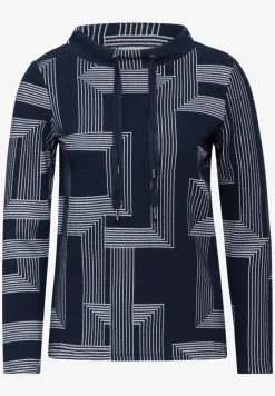 Jacquard shirt met lange mouwen
