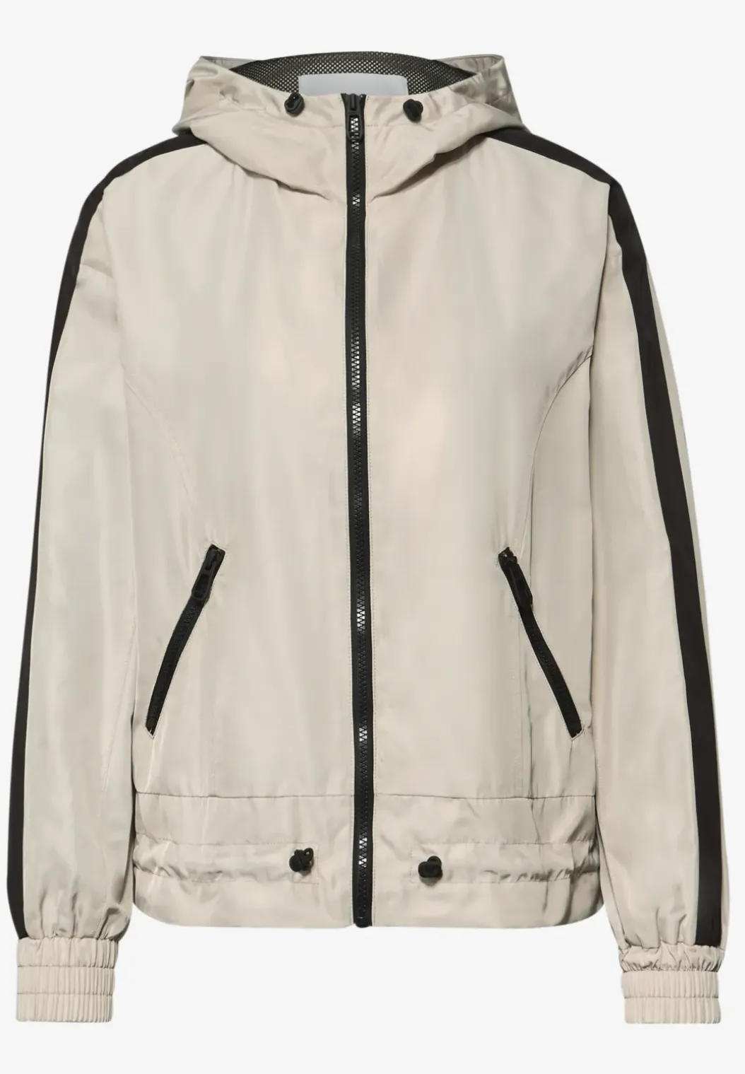 Jas met capuchon en banddetail