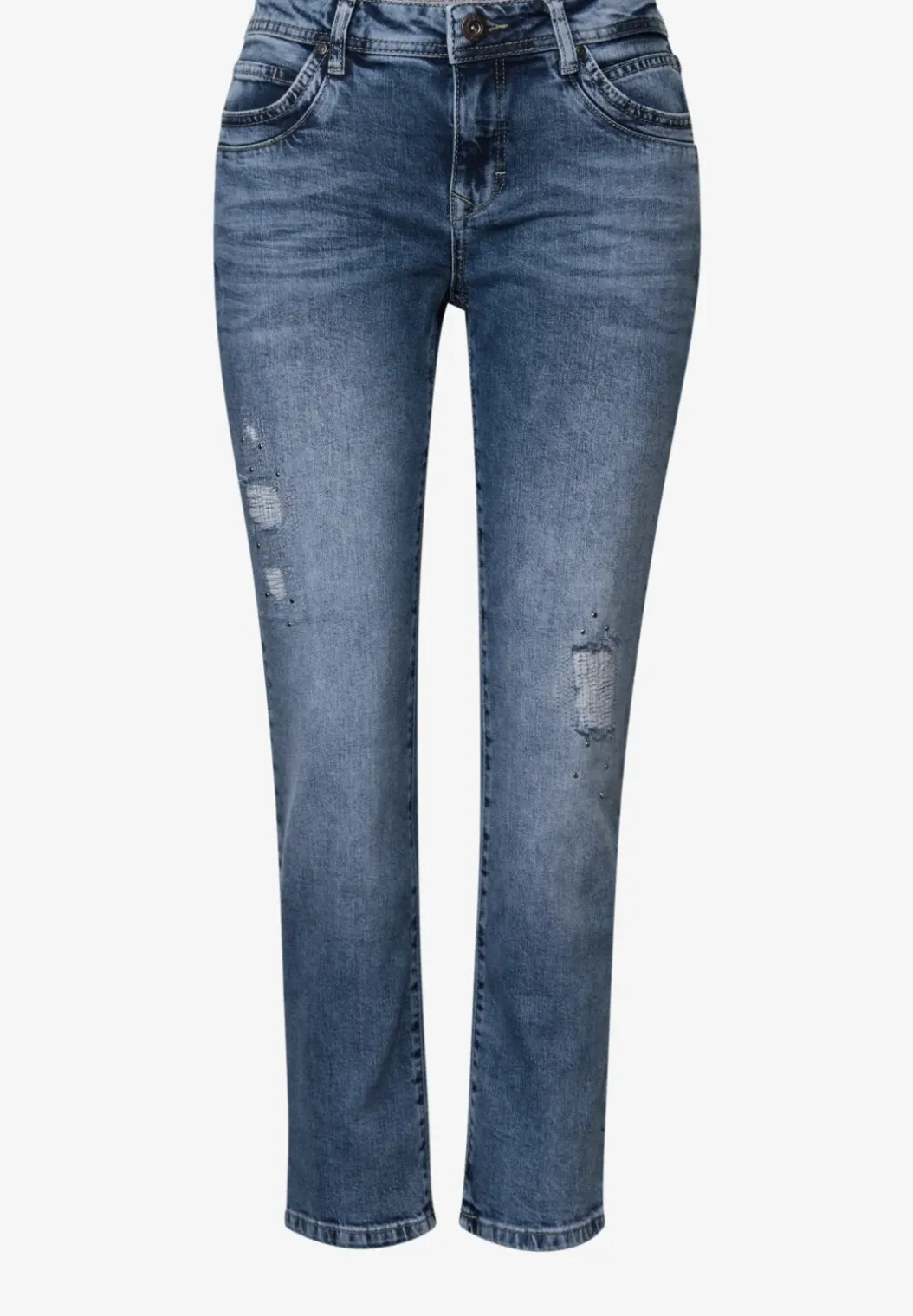 Jeans met destroyed details