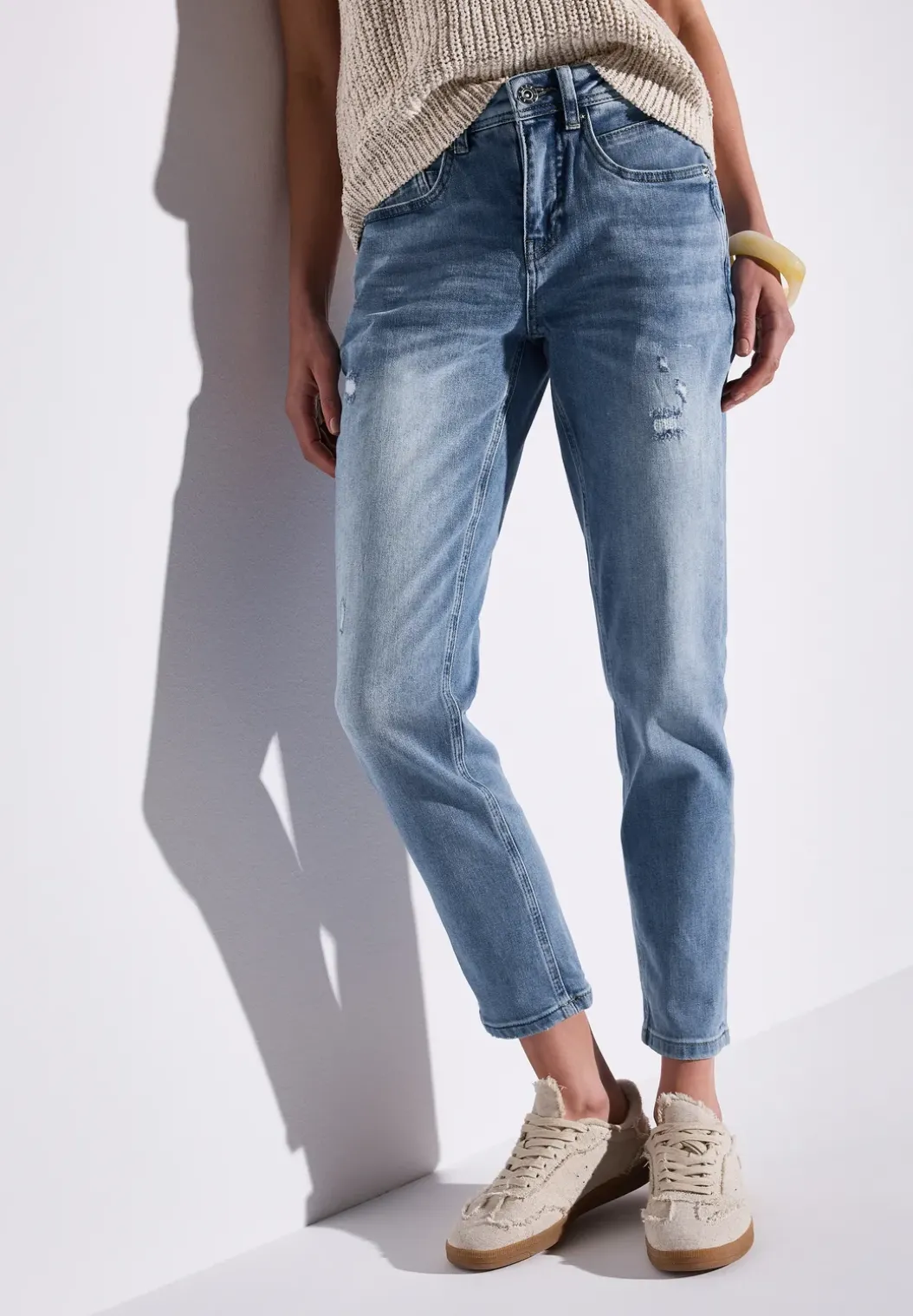 Jeans met destroyed look