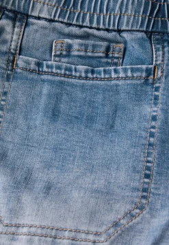 Jeans met elastische tailleband