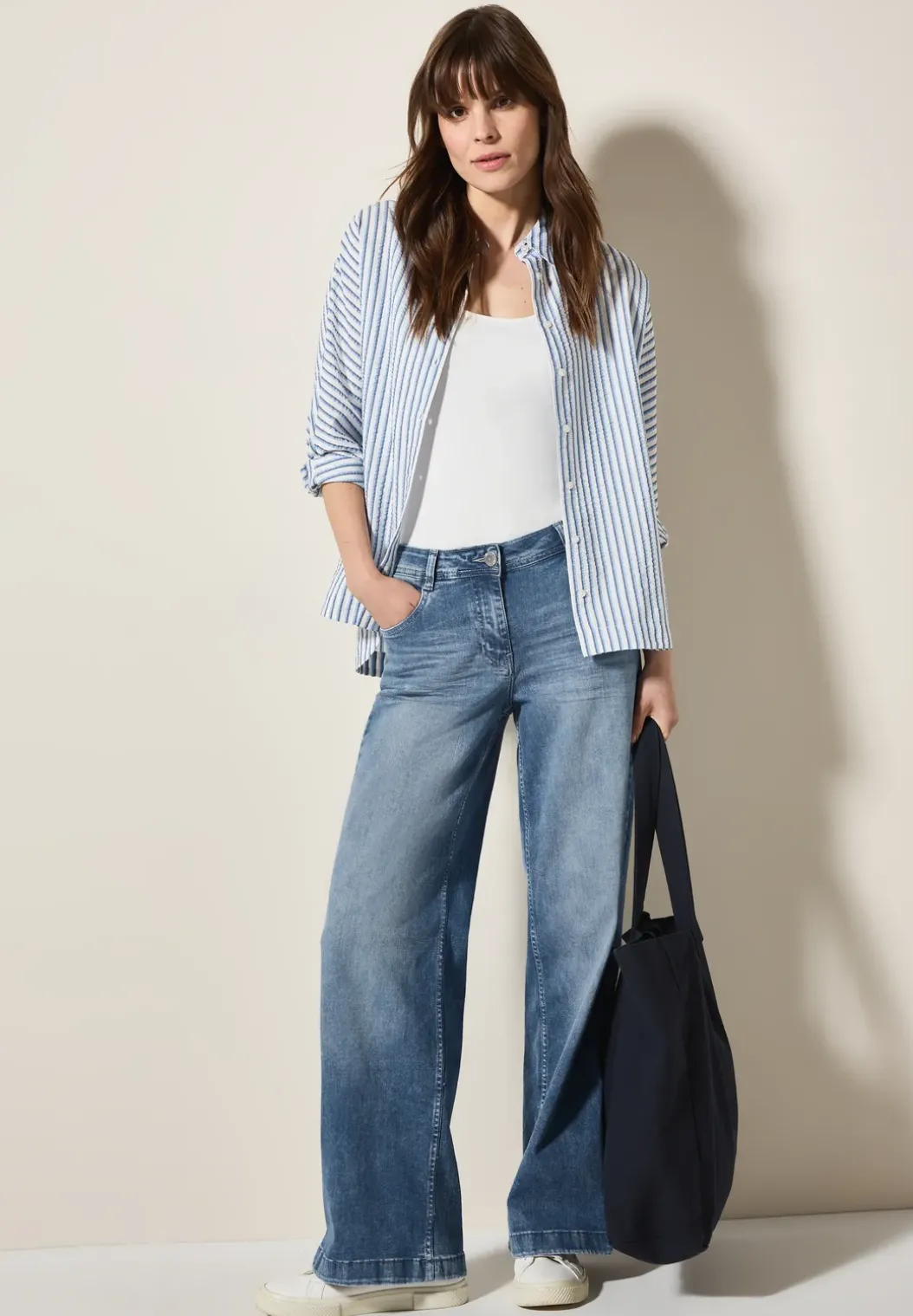 Jeans met flared pijpen