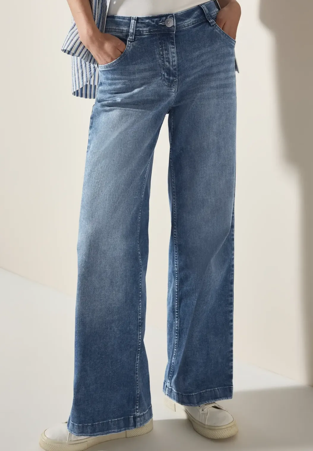 Jeans met flared pijpen