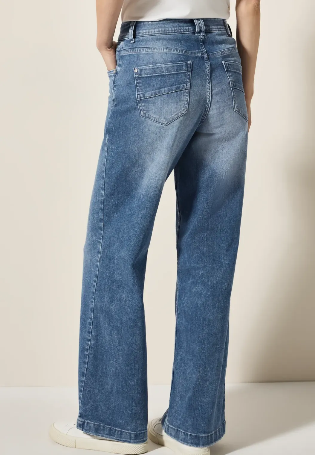 Jeans met flared pijpen