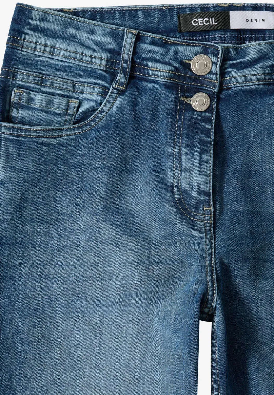 Jeans met gallonstrepen