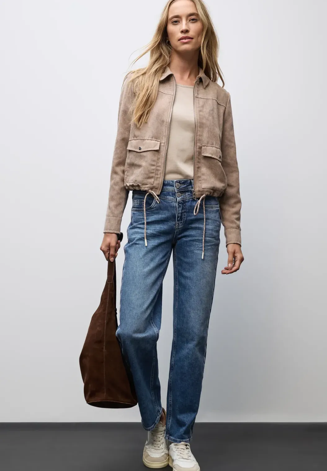 Jeans met gallonstrepen