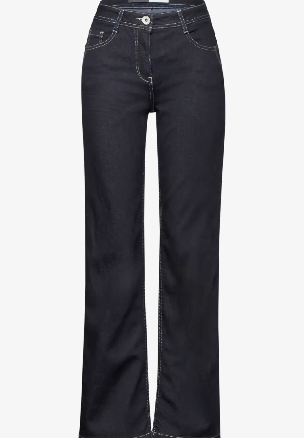 Jeans met gespoelde wassing