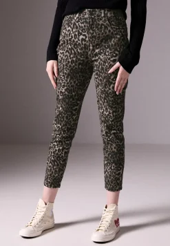 Jeans met leoprint
