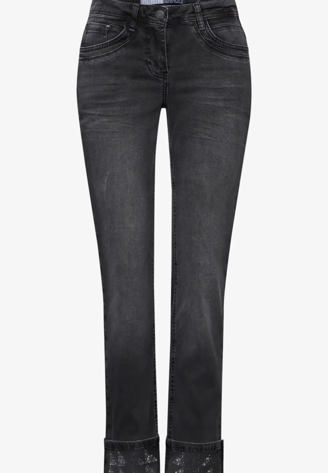 Jeans met omslag
