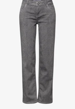 Jeans met slangenprint