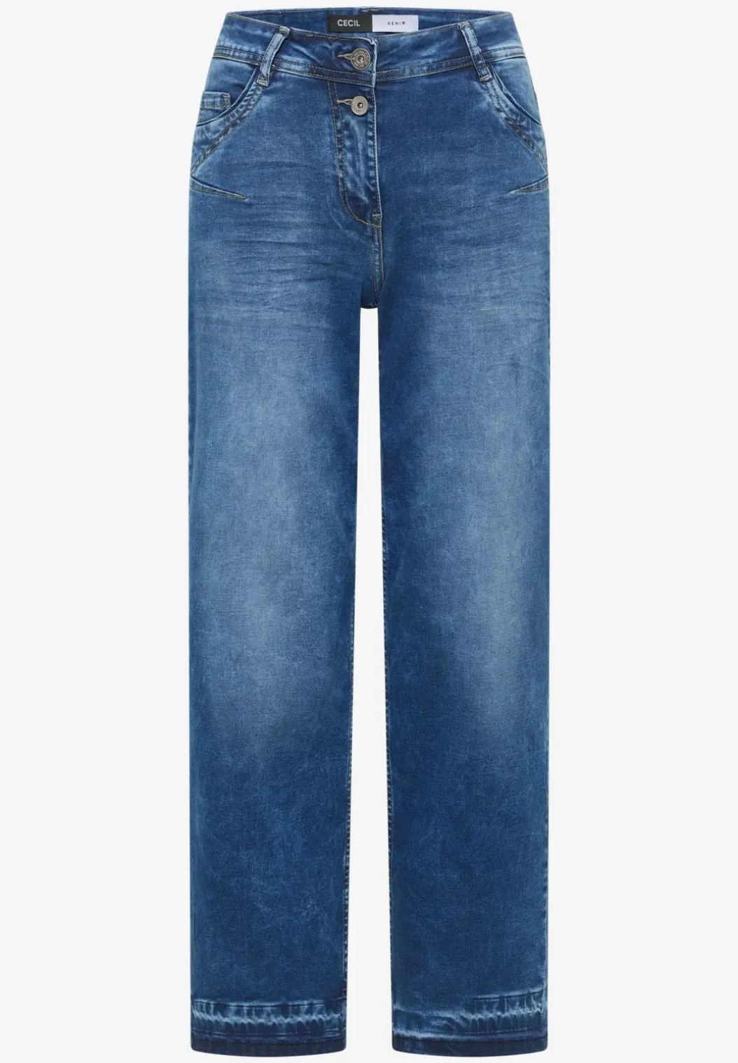 Jeans met zoomdetail