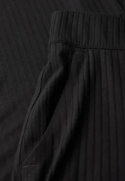 Jersey broek met split