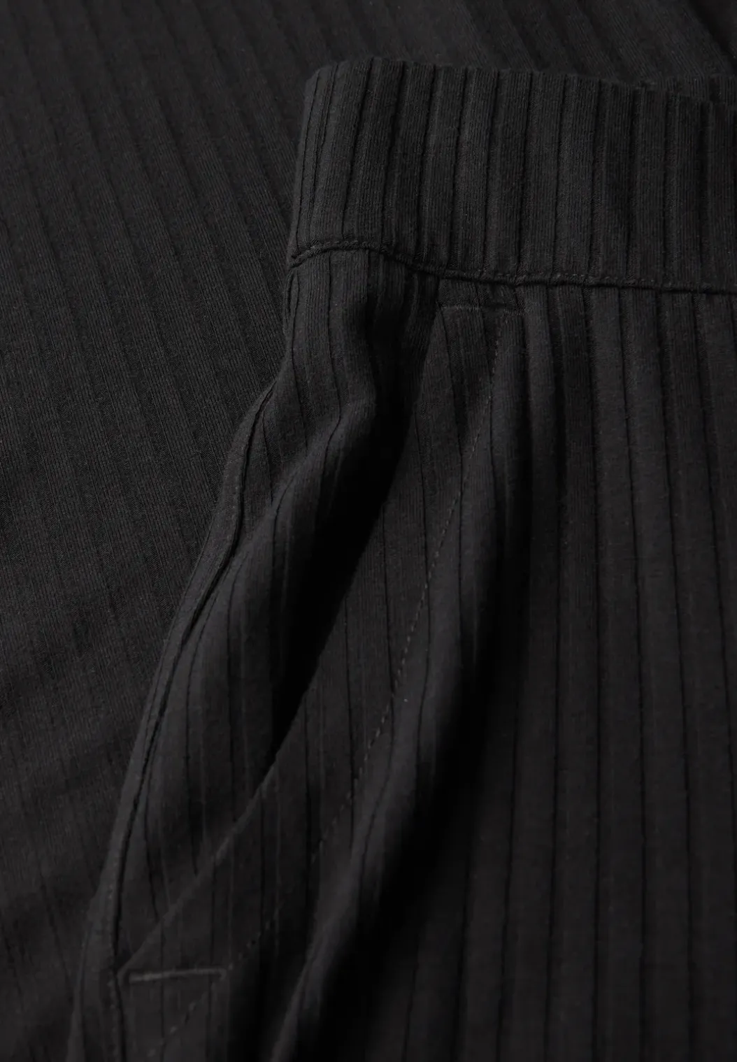 Jersey broek met split