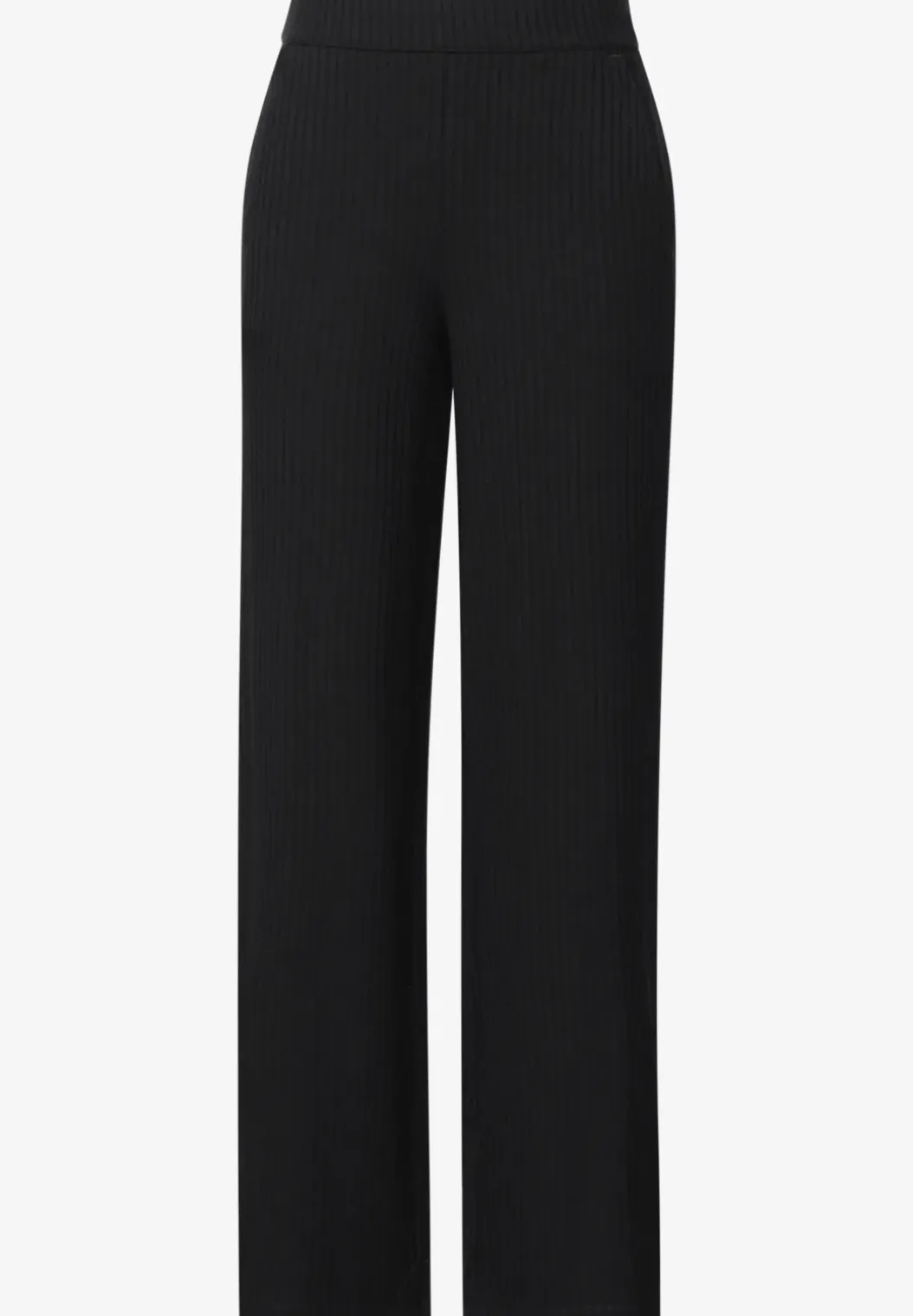 Jersey broek met split