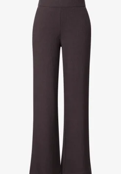 Jersey broek met split