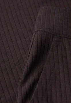 Jersey broek met split