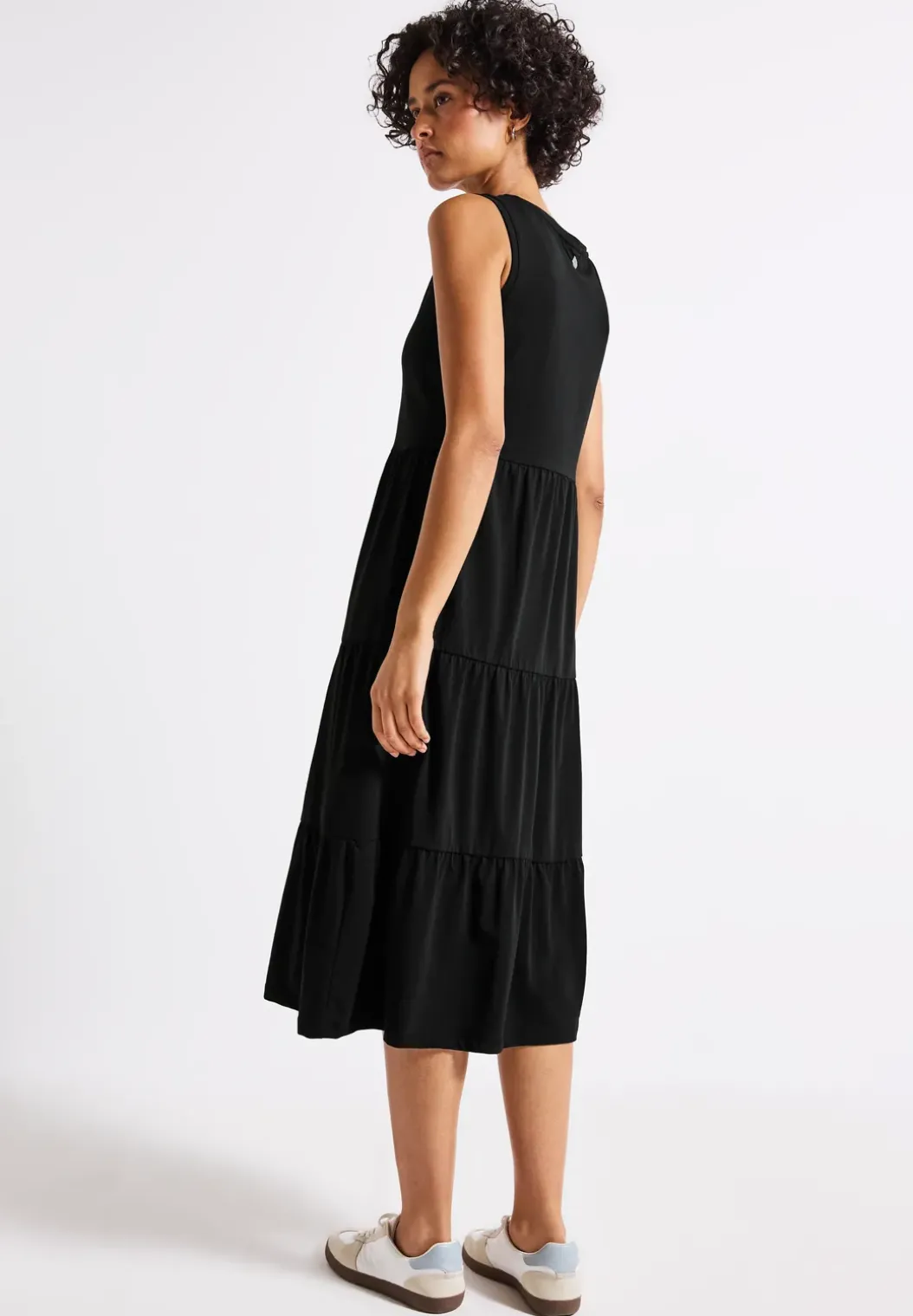 Jersey jurk met volants