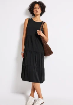 Jersey jurk met volants